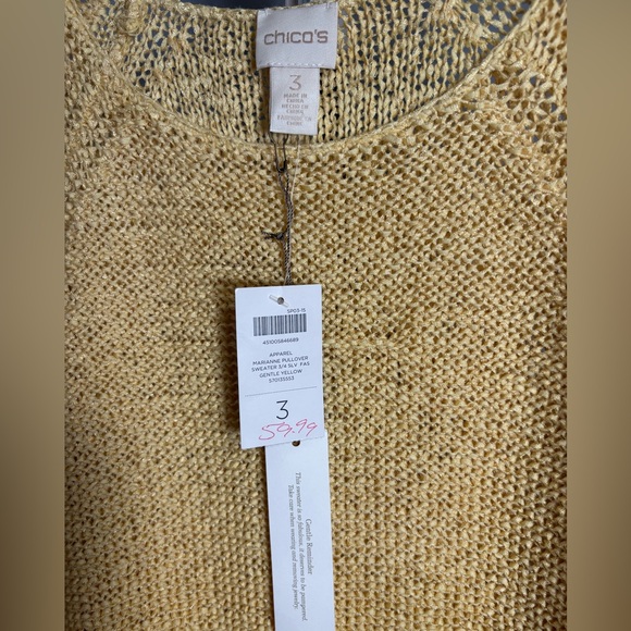 *NWT* Chico's Lightweight Knit Sweater - 3/XL (P1) - Picture 3 of 3